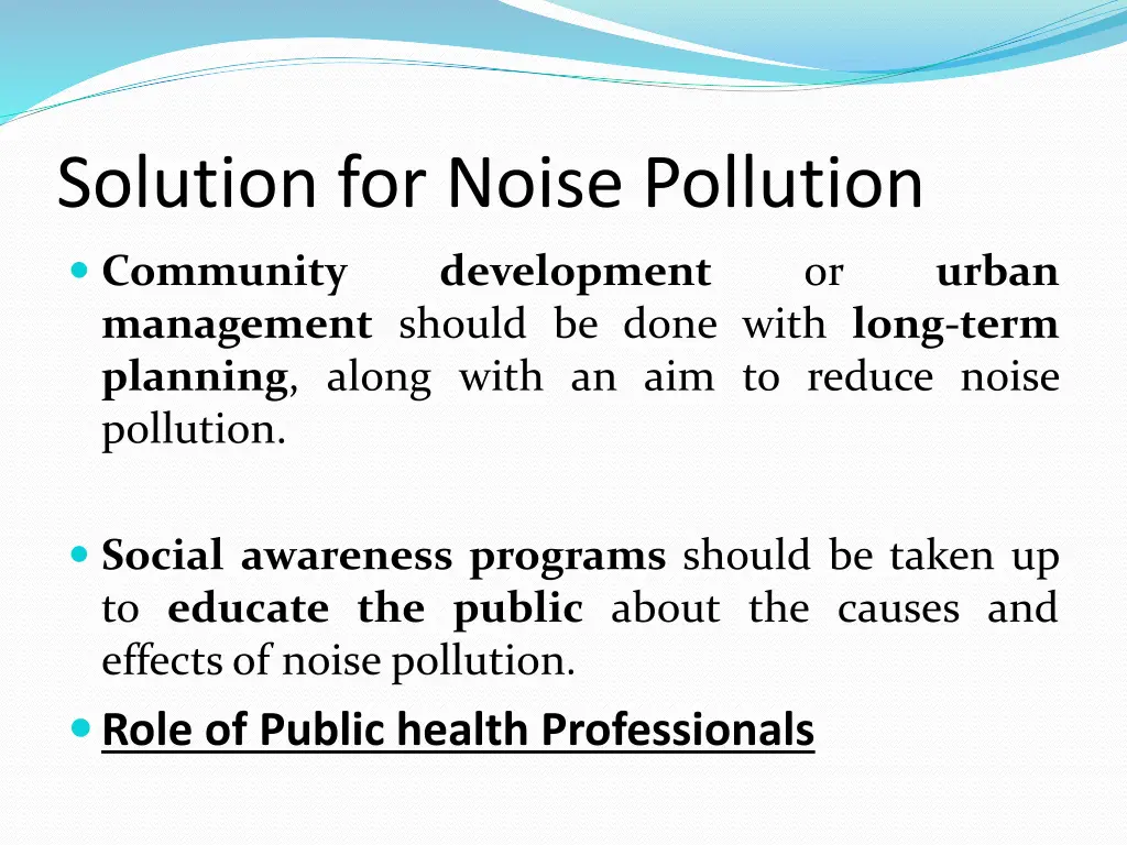 solution for noise pollution 3