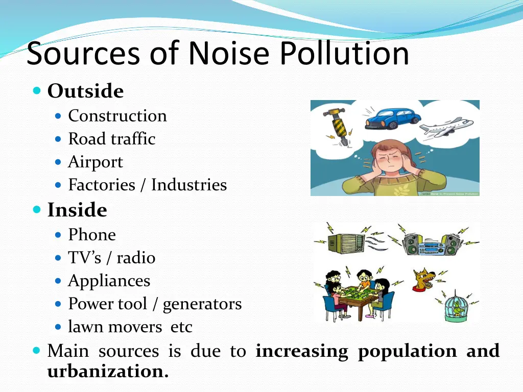 sources of noise pollution outside construction