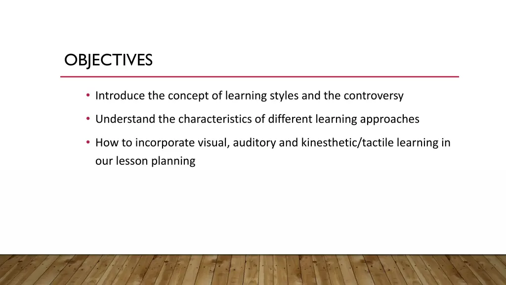 objectives