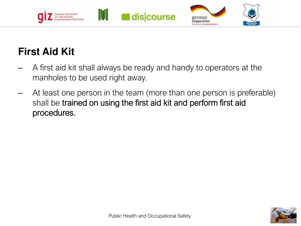 first aid kit