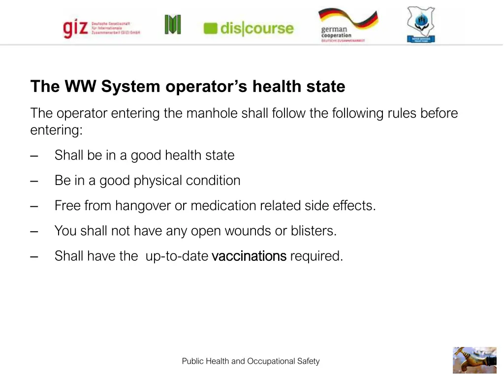 the ww system operator s health state