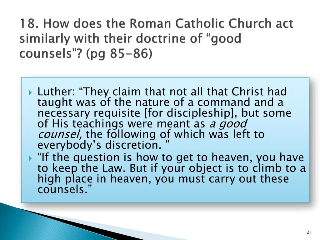 luther they claim that not all that christ