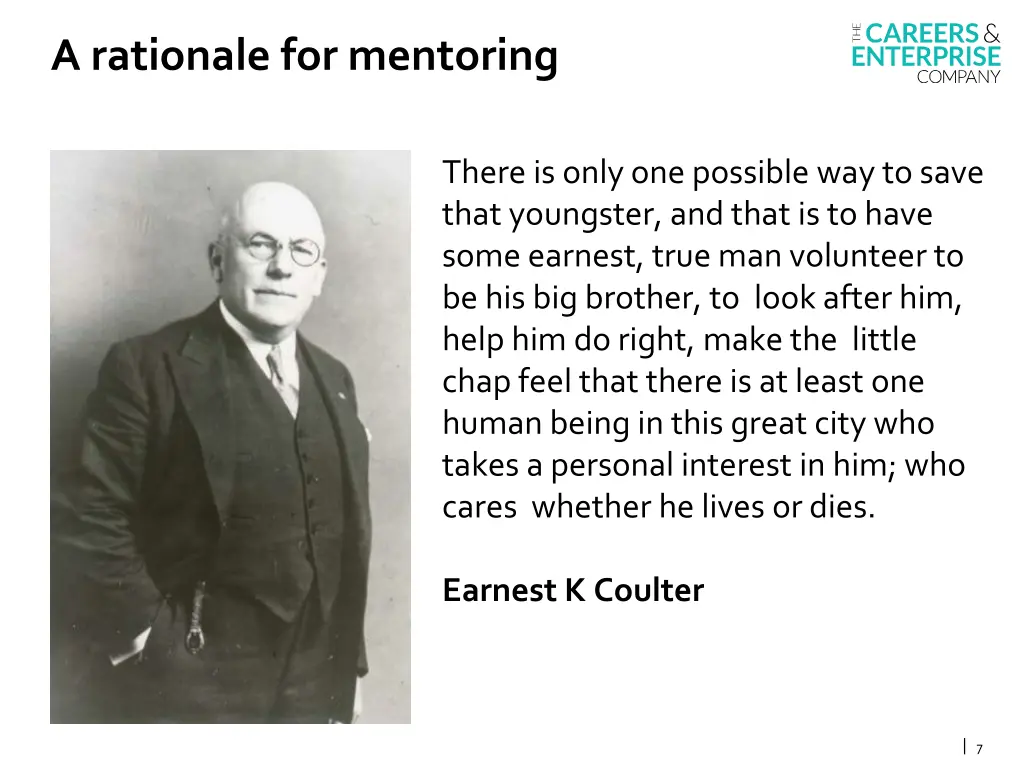 a rationale for mentoring