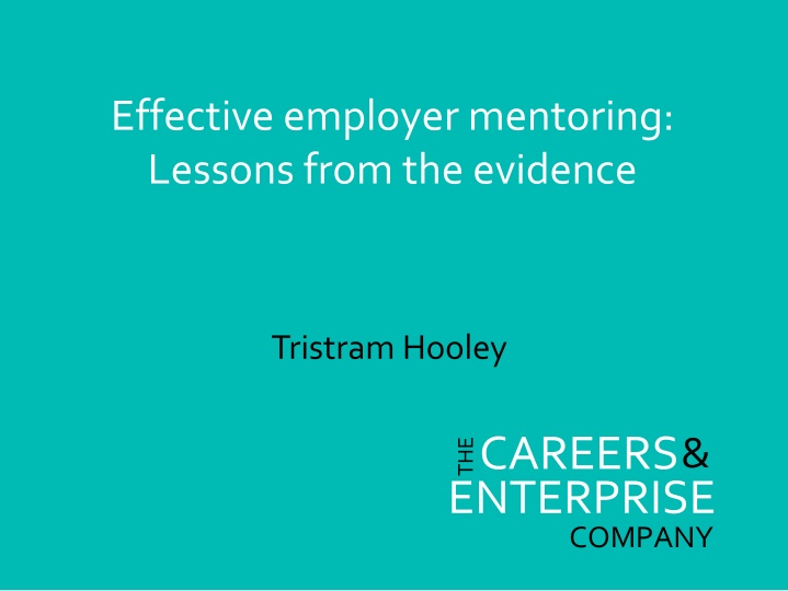 effective employer mentoring lessons from