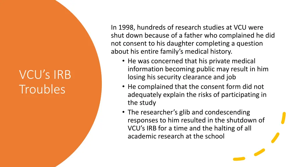 in 1998 hundreds of research studies at vcu were