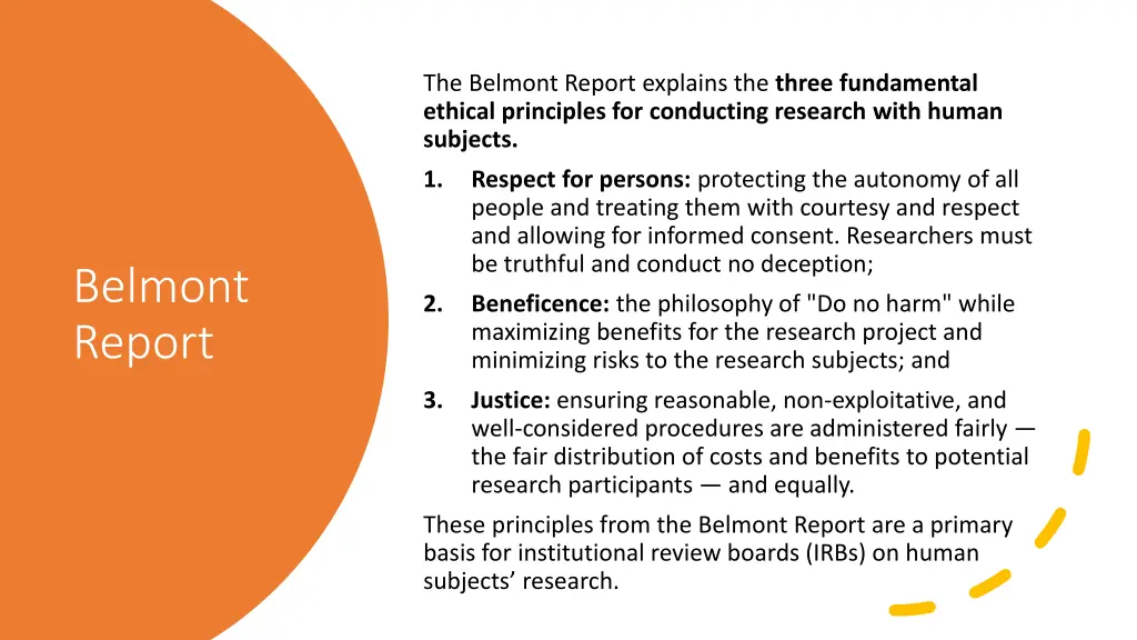 the belmont report explains the three fundamental