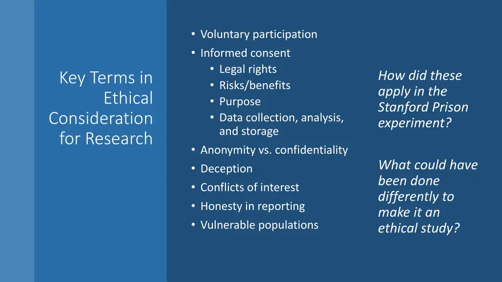 voluntary participation informed consent legal