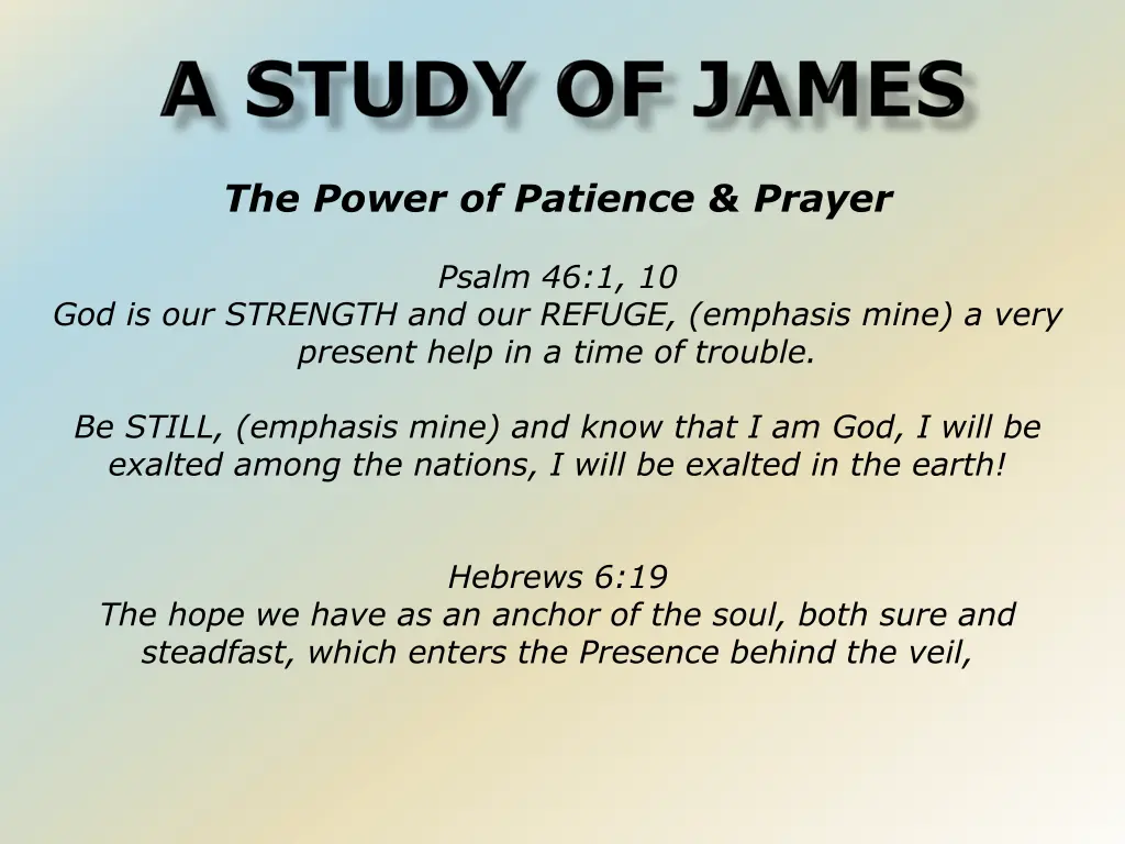 the power of patience prayer 1