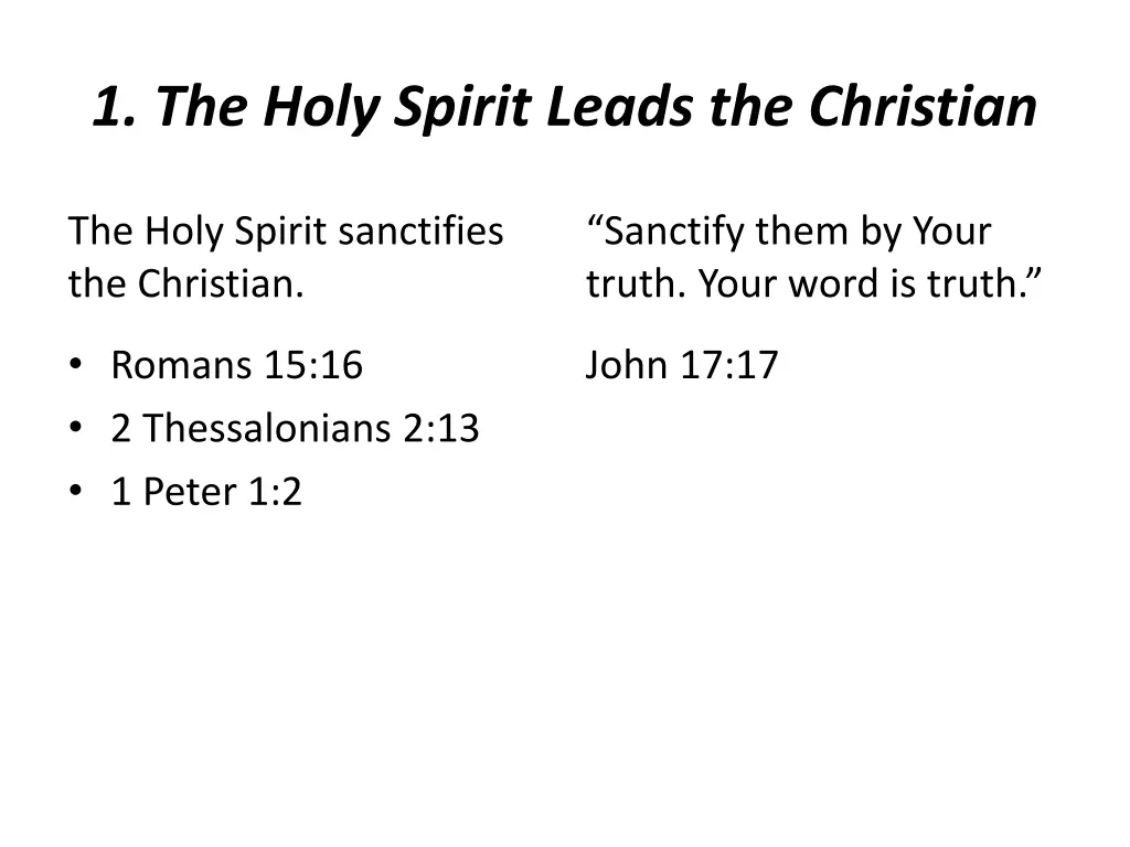 1 the holy spirit leads the christian 5