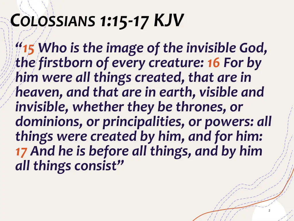 c olossians 1 15 17 kjv