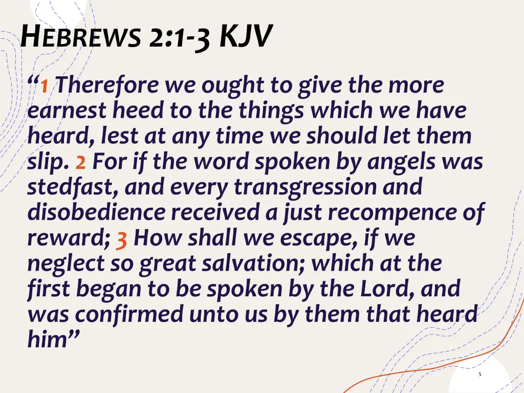 h ebrews 2 1 3 kjv