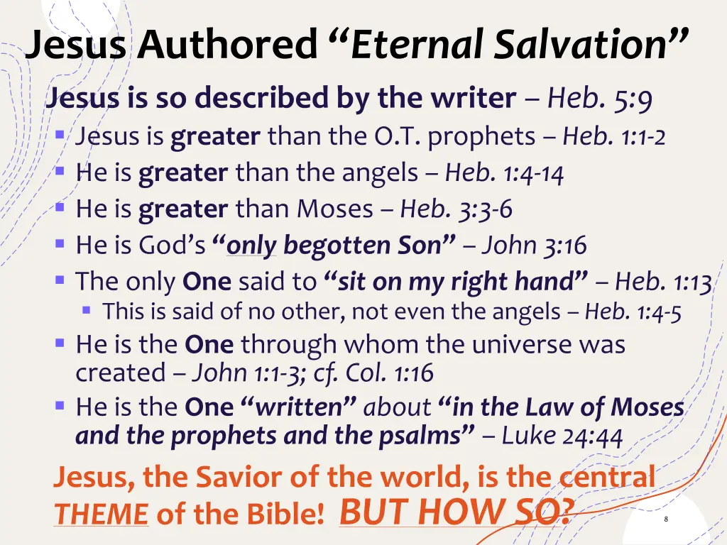 jesus authored eternal salvation