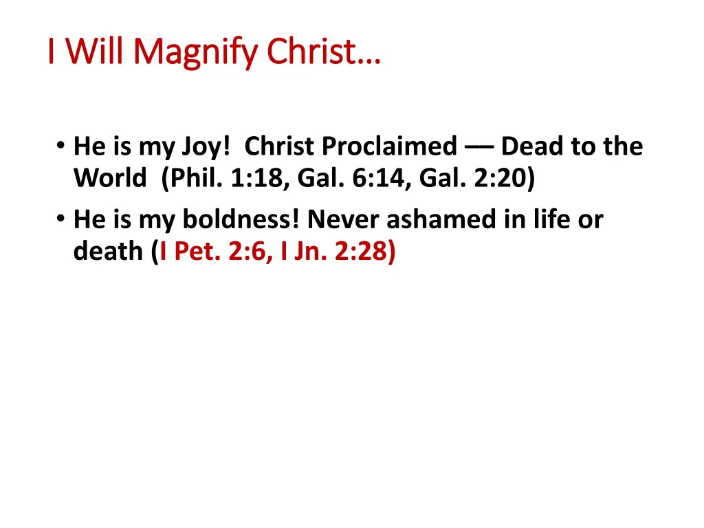 i will magnify christ i will magnify christ 1