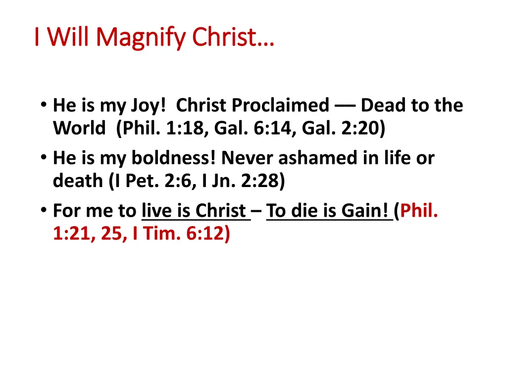 i will magnify christ i will magnify christ 2