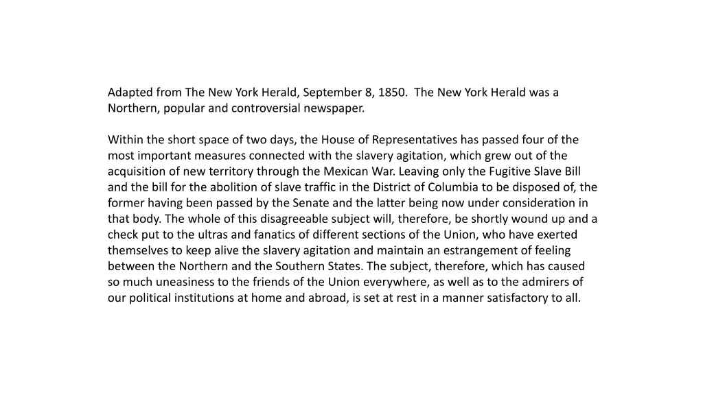 adapted from the new york herald september 8 1850