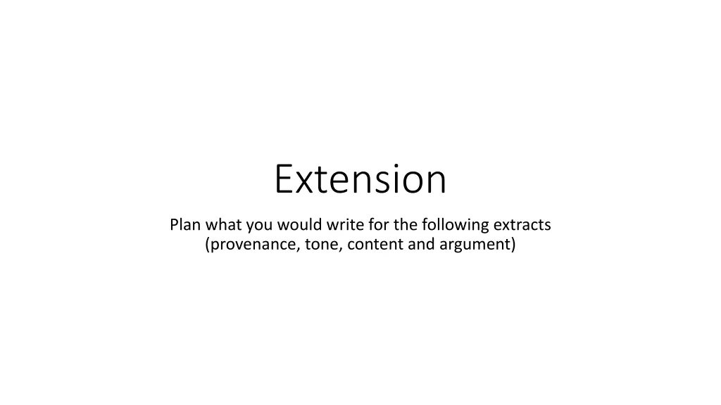 extension