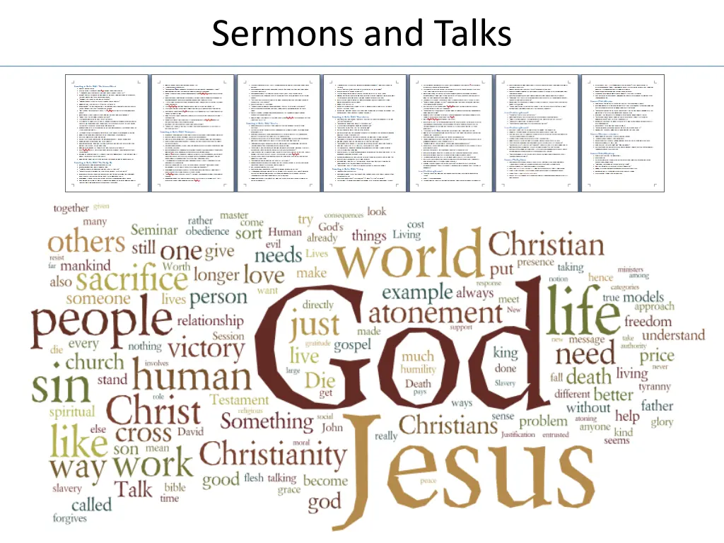 sermons and talks