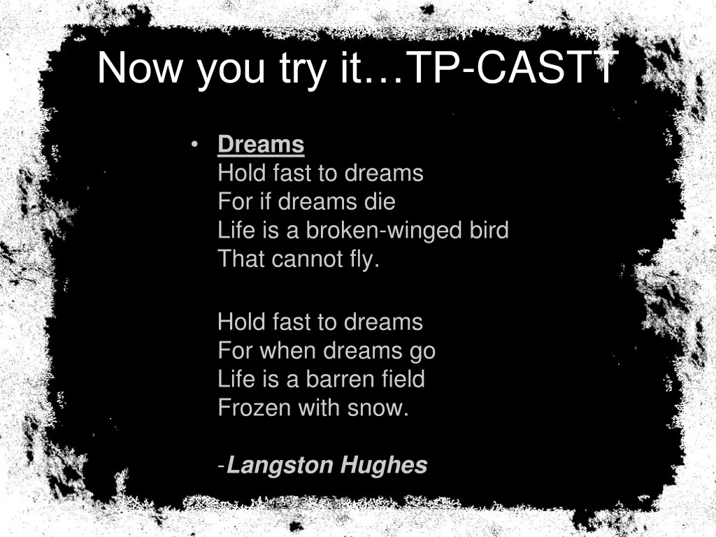 now you try it tp castt