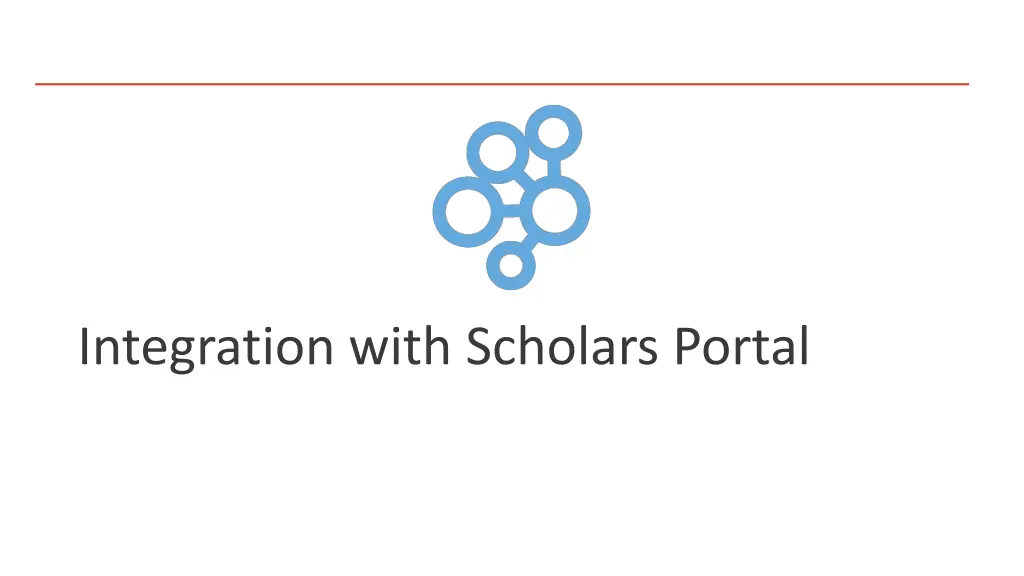 integration with scholars portal