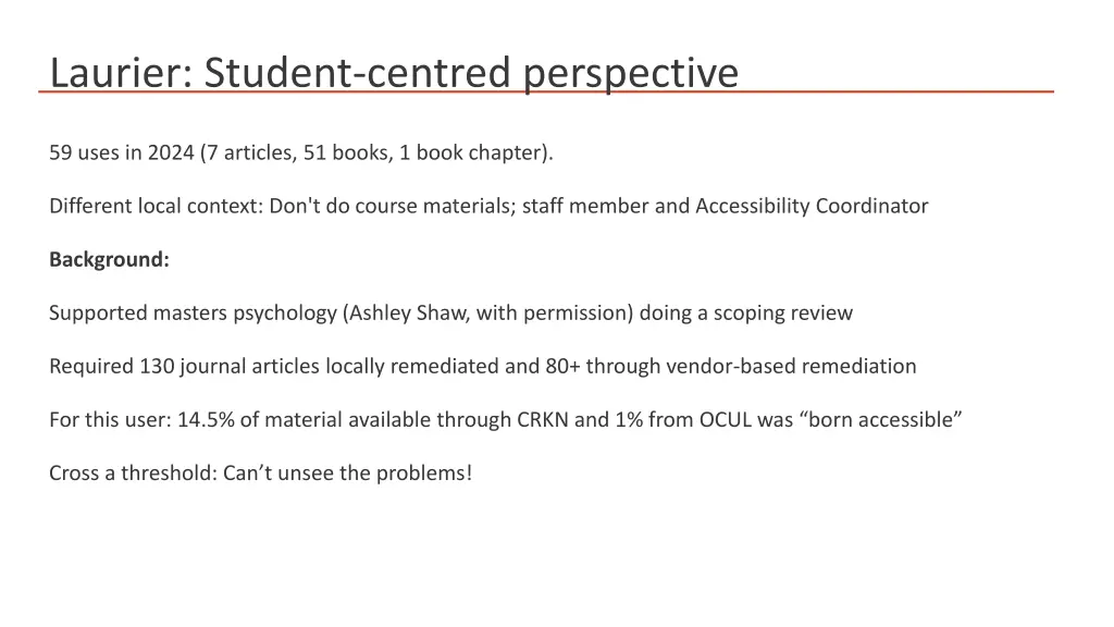 laurier student centred perspective