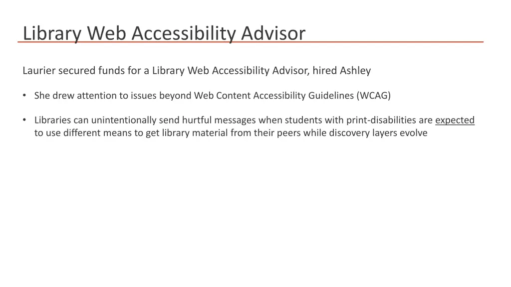 library web accessibility advisor