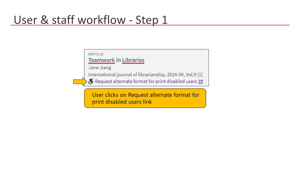 user staff workflow step 1