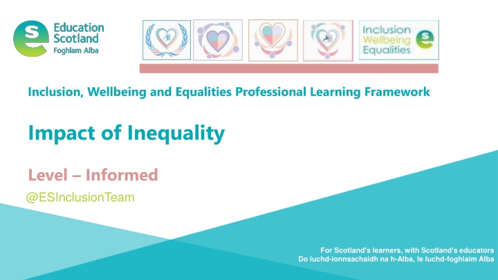 inclusion wellbeing and equalities professional