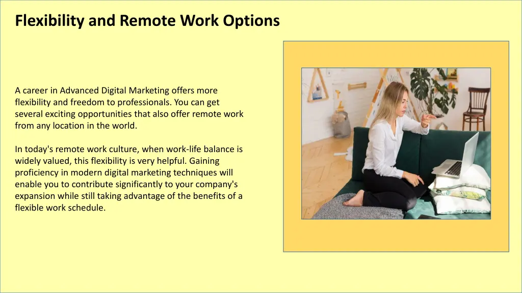 flexibility and remote work options