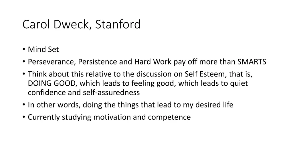 carol dweck stanford