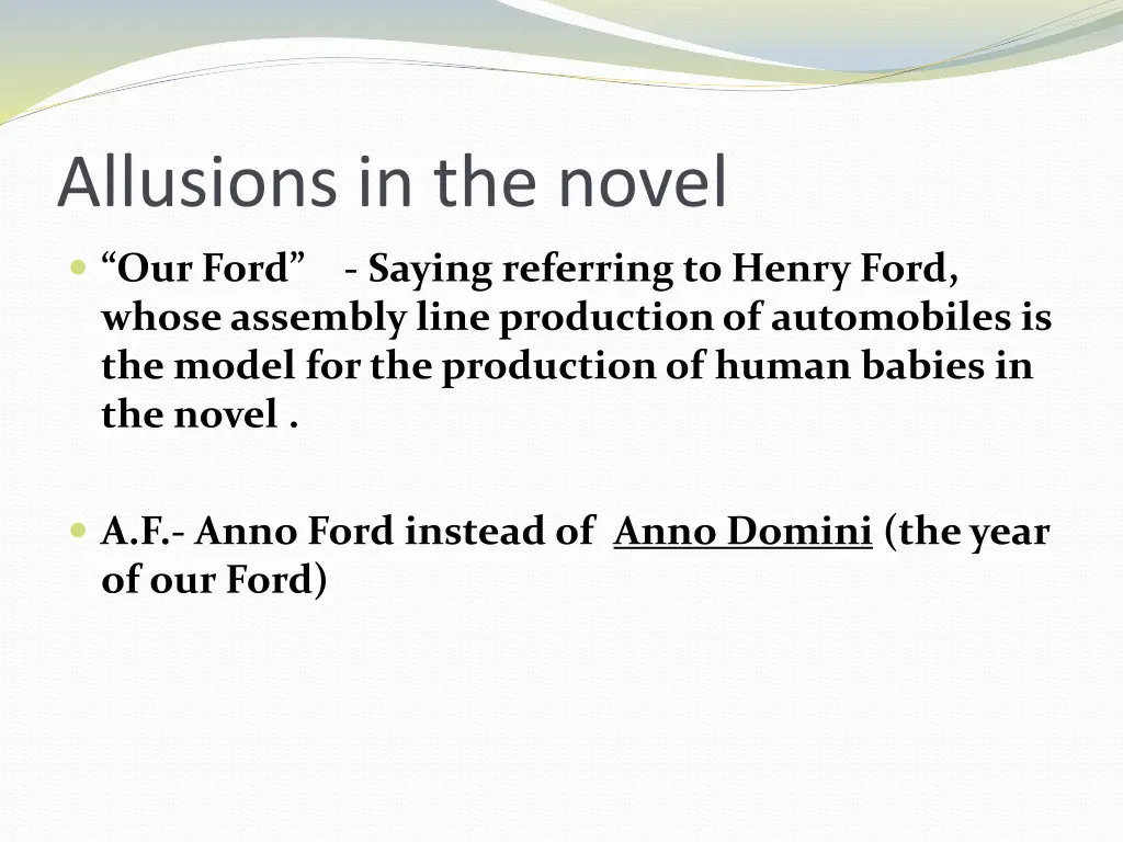 allusions in the novel 2