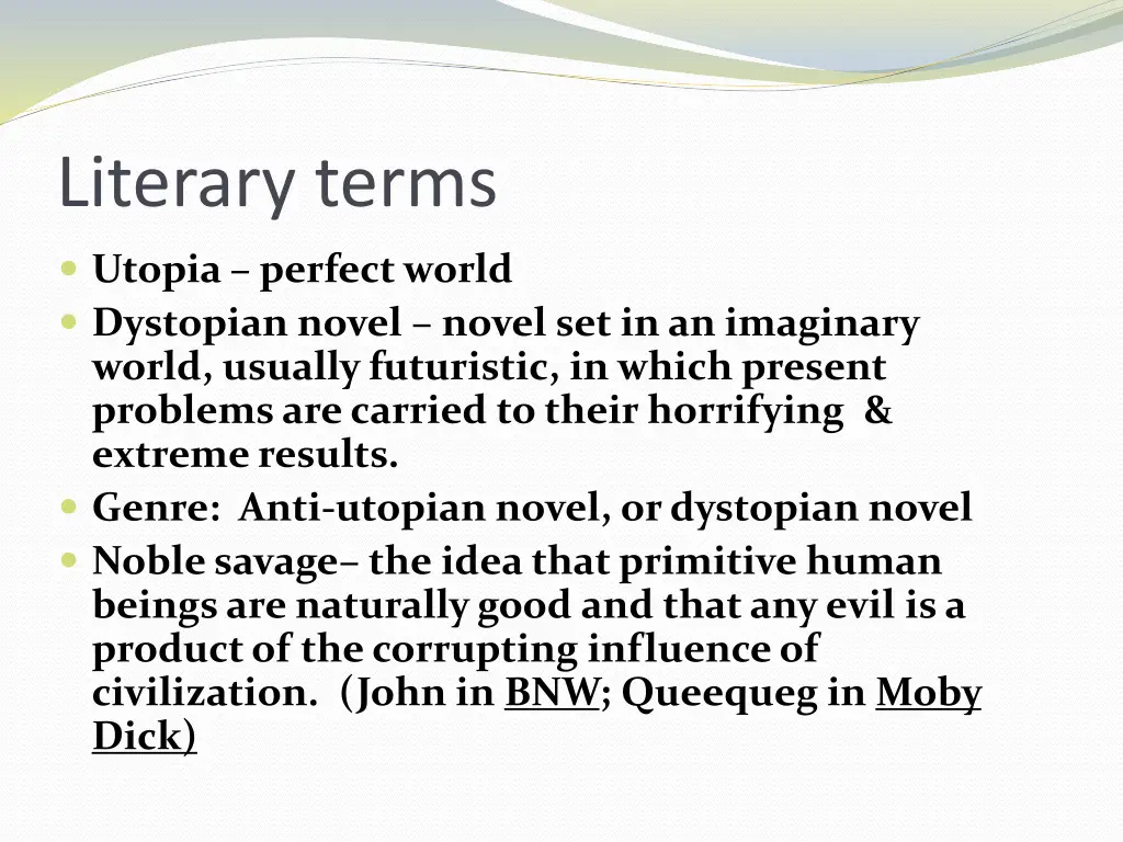 literary terms