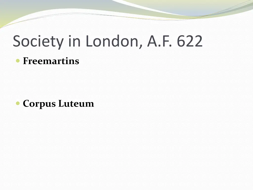 society in london a f 622