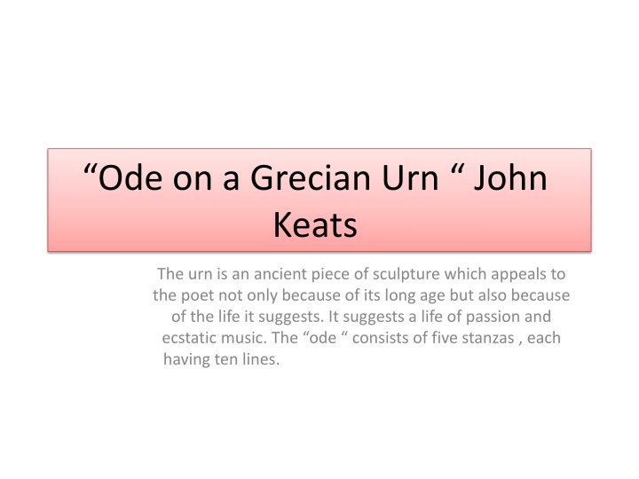 ode on a grecian urn john keats