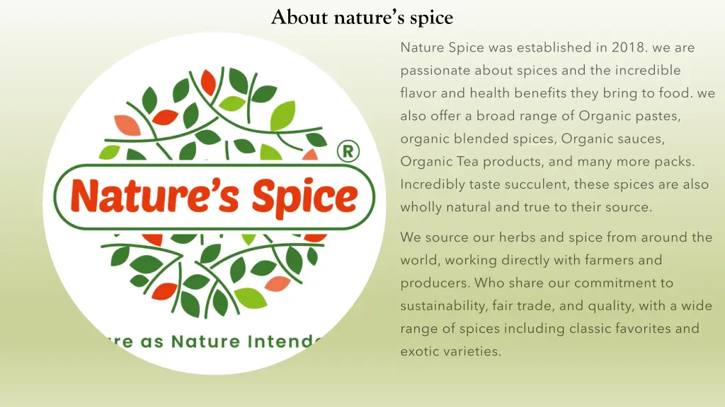 about nature s spice