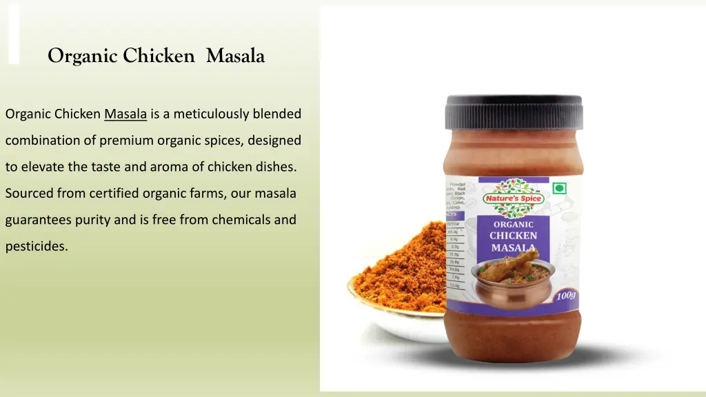 organic chicken masala