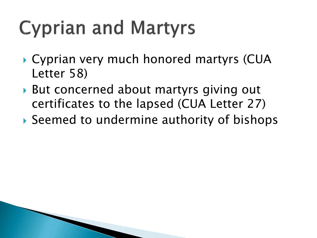 cyprian very much honored martyrs cua letter