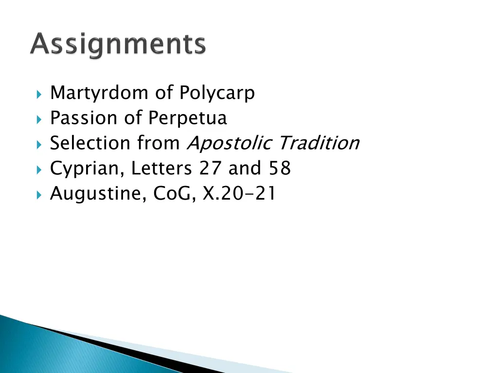 martyrdom of polycarp passion of perpetua