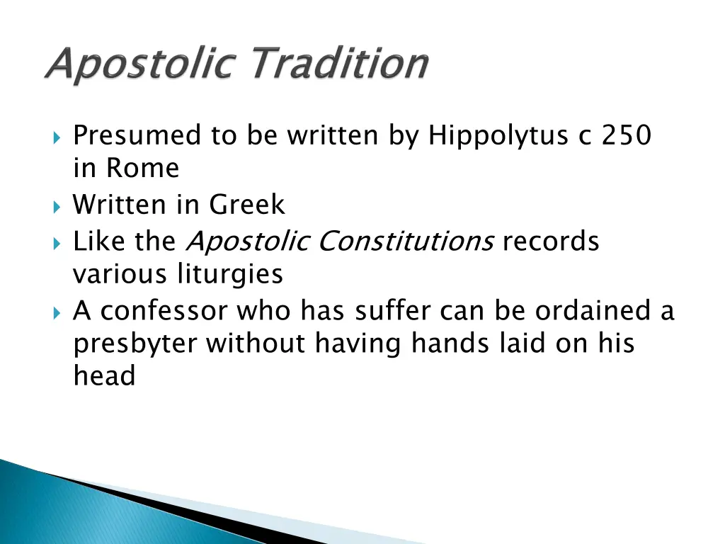 presumed to be written by hippolytus