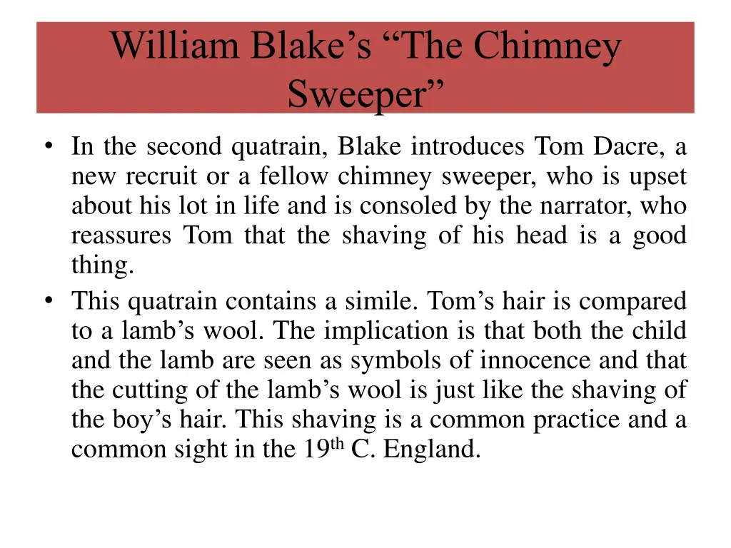 william blake s the chimney sweeper 2