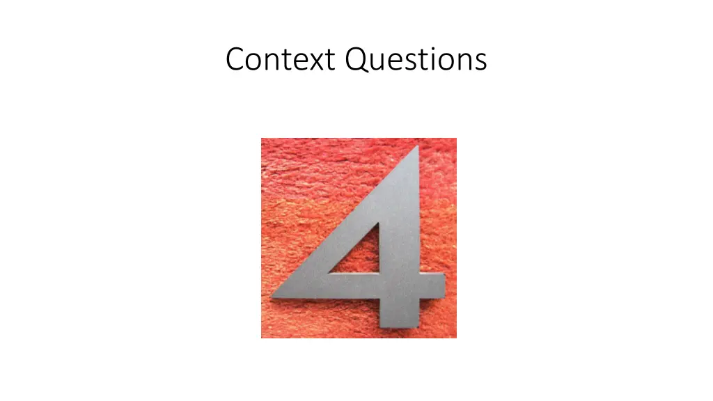 context questions