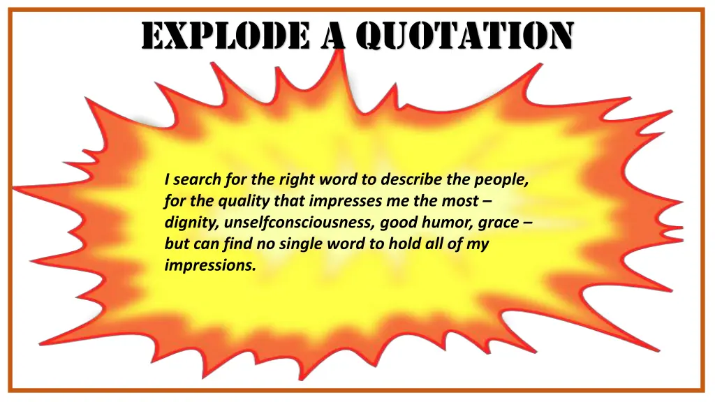 explode a quotation 10