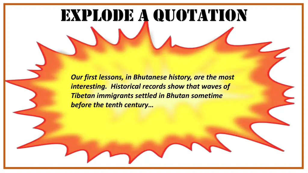 explode a quotation 11