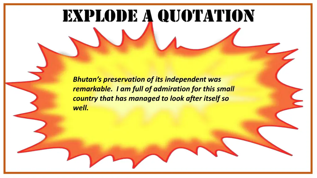 explode a quotation 12