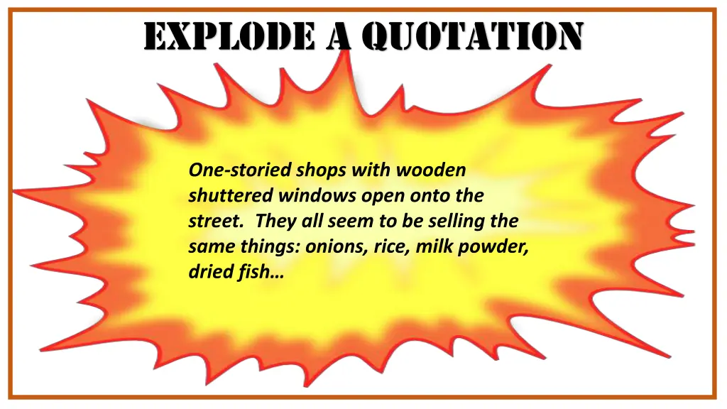 explode a quotation 5