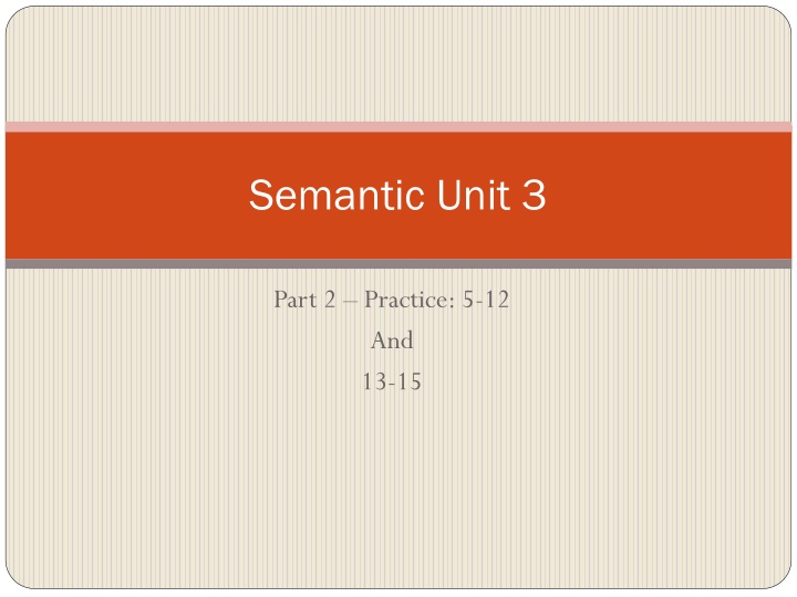 semantic unit 3