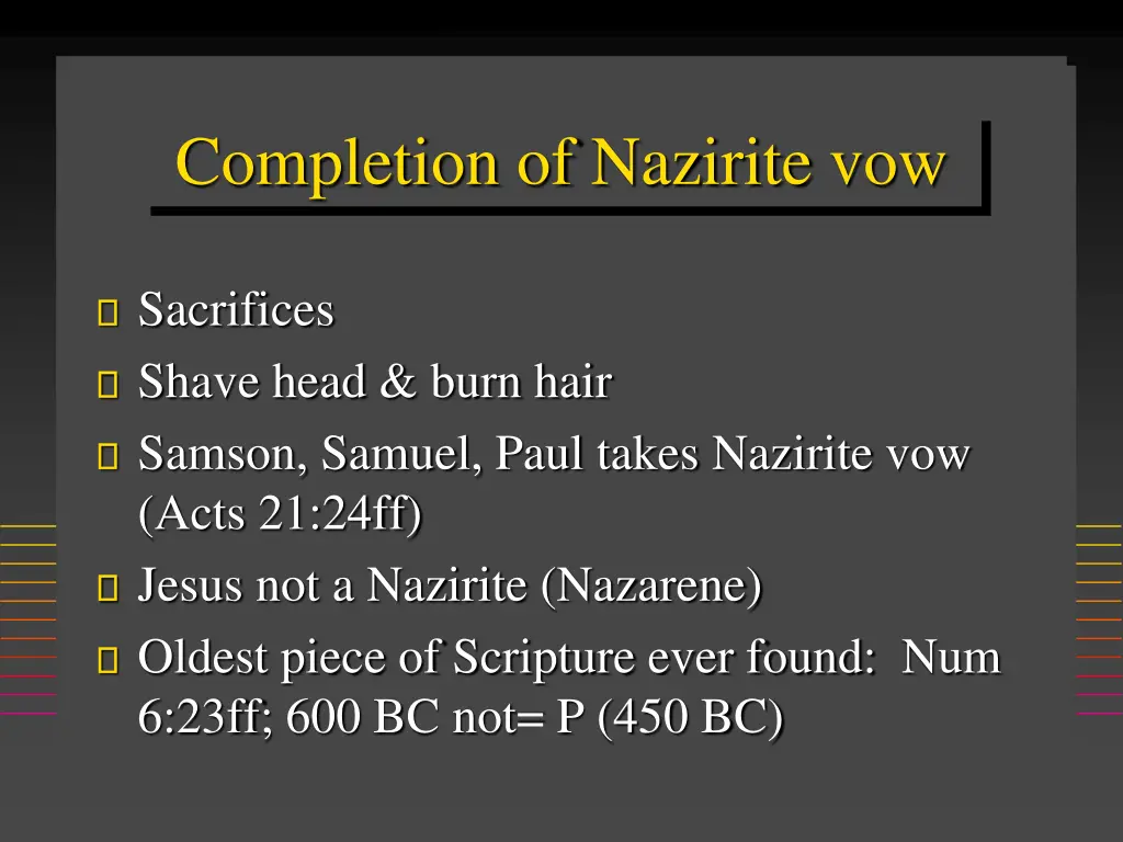 completion of nazirite vow