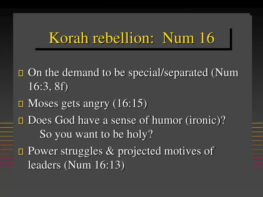 korah rebellion num 16