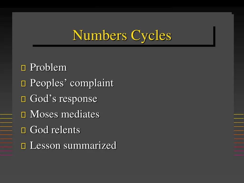 numbers cycles