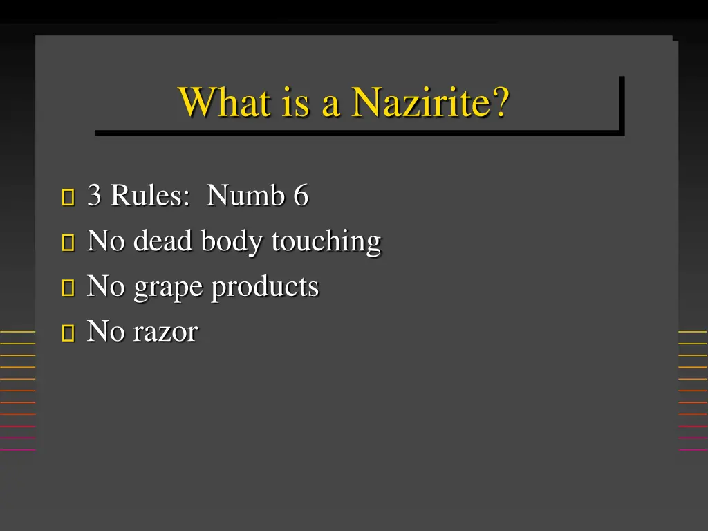 what is a nazirite