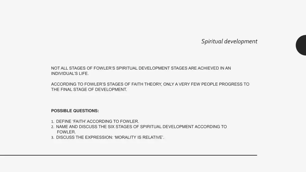 spiritual development 7